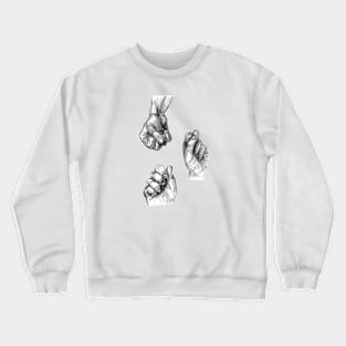 Hand Study Sketch Crewneck Sweatshirt